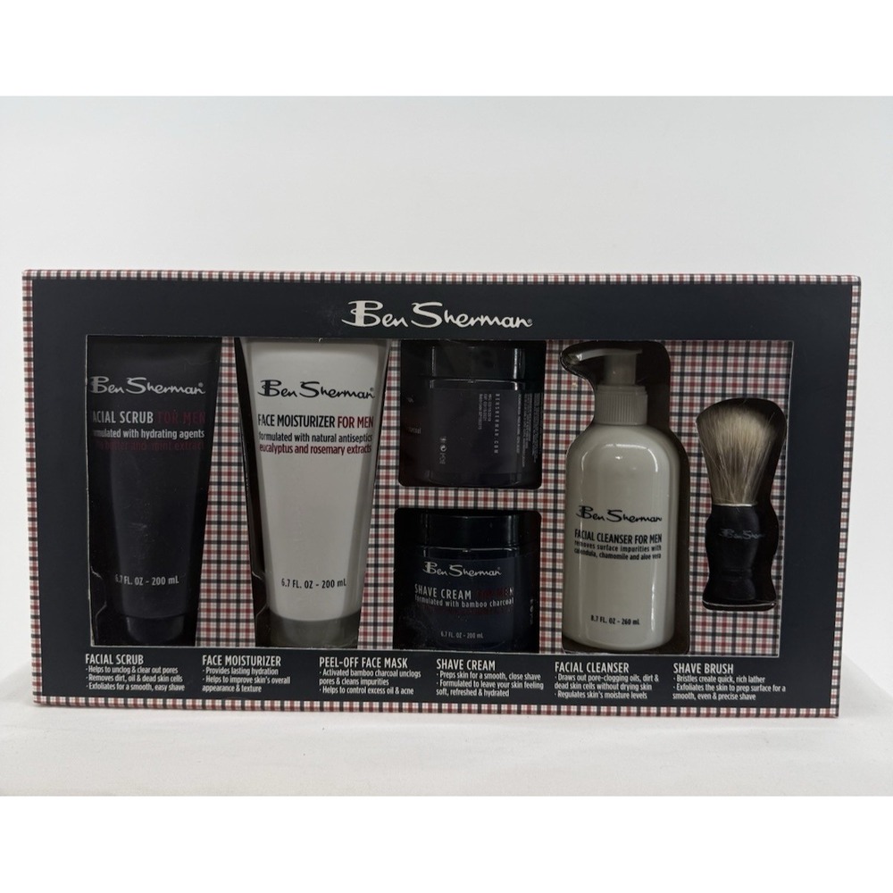 Ben Sherman Men's 6 Piece Ultimate Grooming Collection Gift Box Set New in Box